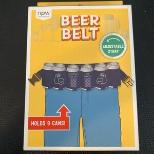 NPW Blue Beer Belt with Adjustable Strap
